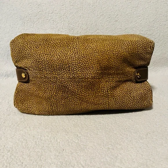 Borbonese Redwall Quail Suede Handbag - Picture 10 of 12